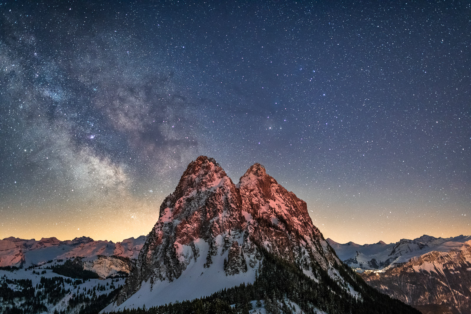 Grenzenloser Nachthimmel